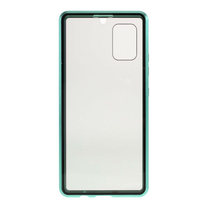 Θήκη Samsung Galaxy A51 5G Εμπρός Και Πίσω Σκληρυμένο Γυαλί Και Μέταλλο