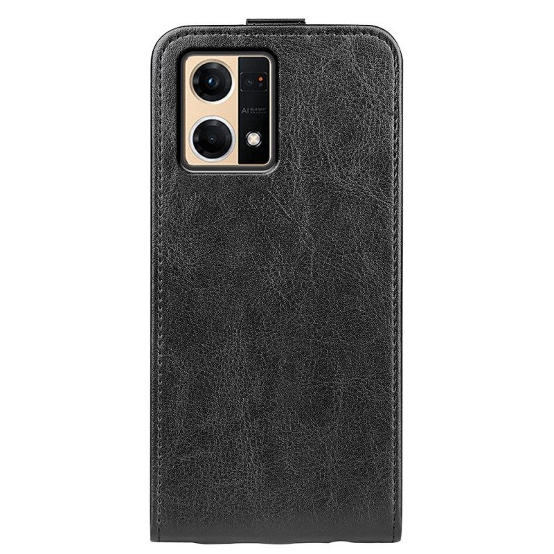 Κάλυμμα Oppo Reno 7 Θήκη Flip Κάθετο Πτερύγιο