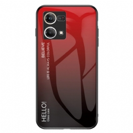 θηκη κινητου Oppo Reno 7 Tempered Glass Γεια Σας