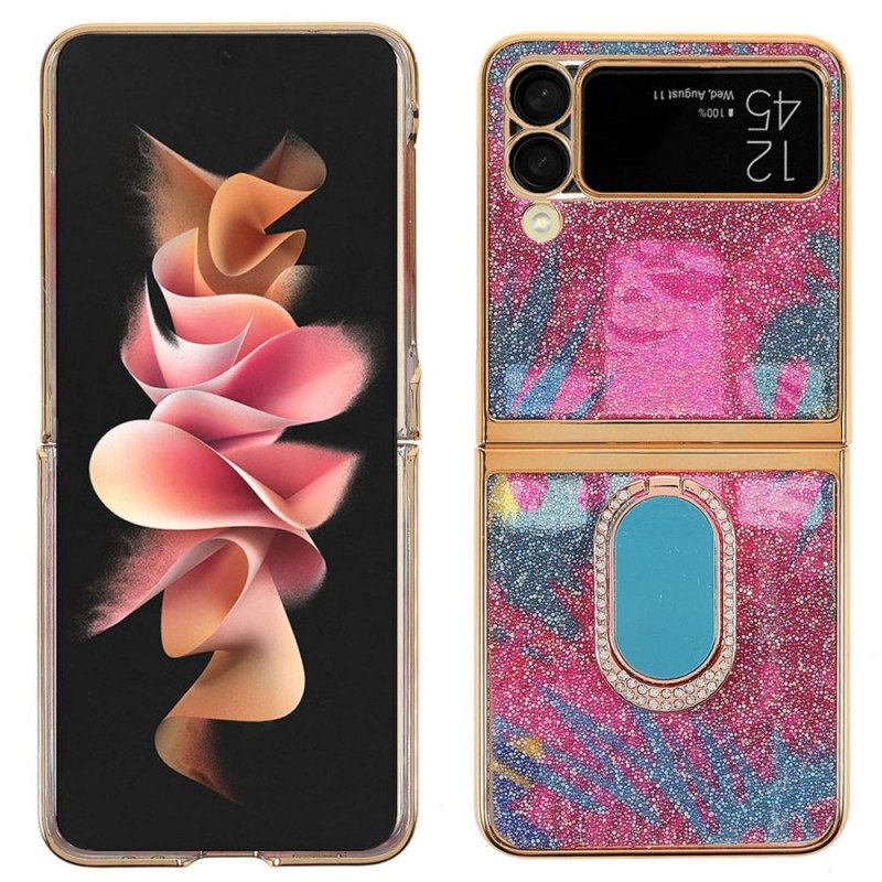 θηκη κινητου Samsung Galaxy Z Flip 3 5G Θήκη Flip Φανταστικές Πέτρες Με Δαχτυλίδι-υποστήριξη