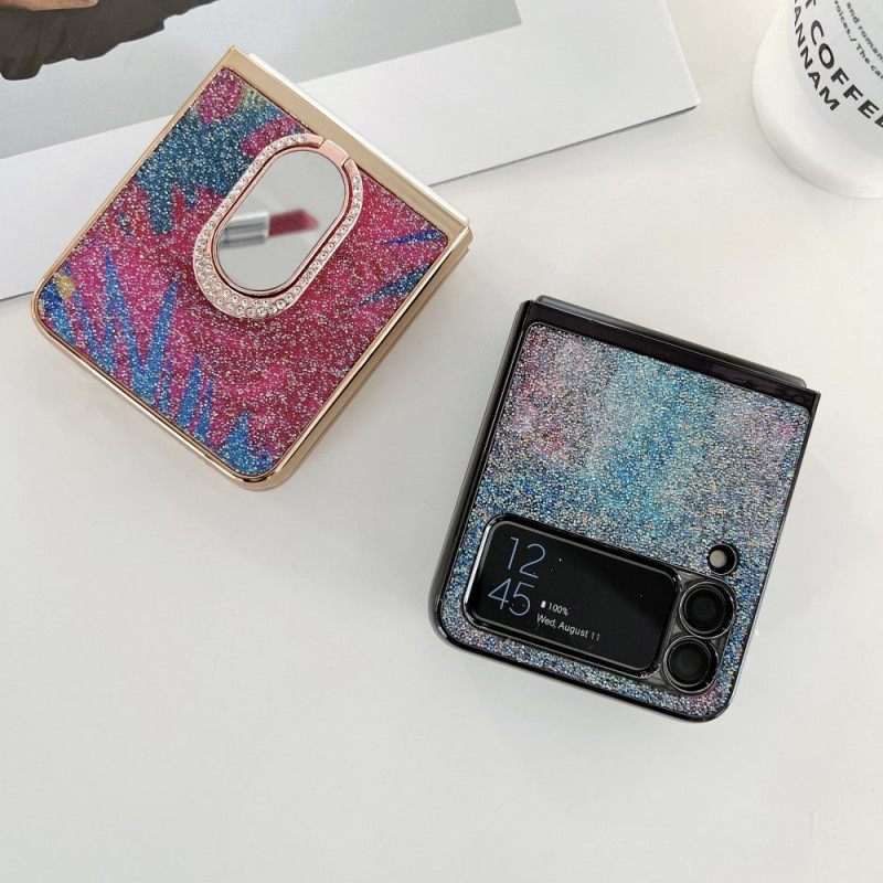 θηκη κινητου Samsung Galaxy Z Flip 3 5G Θήκη Flip Φανταστικές Πέτρες Με Δαχτυλίδι-υποστήριξη
