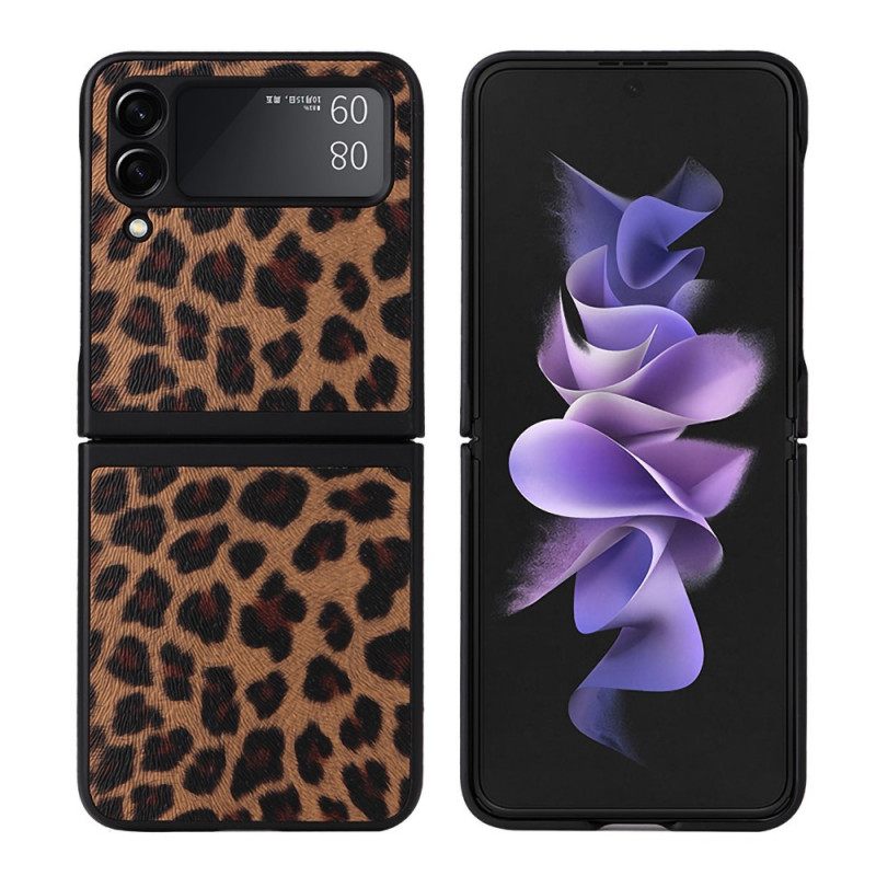 θηκη κινητου Samsung Galaxy Z Flip 3 5G Θήκη Flip Λεοπάρδαλη