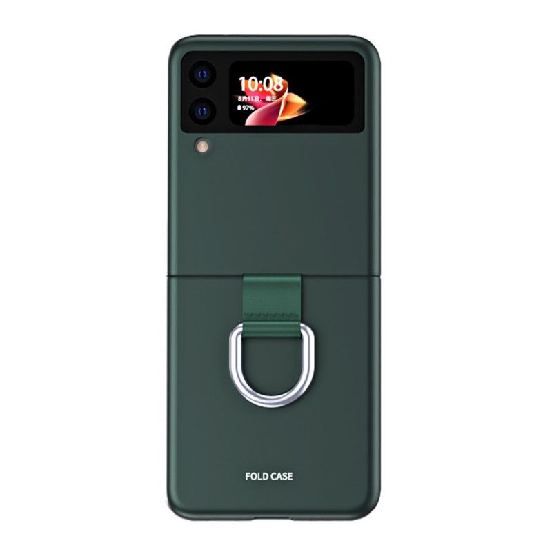θηκη κινητου Samsung Galaxy Z Flip 3 5G Θήκη Flip Skin-touch Με Δαχτυλίδι