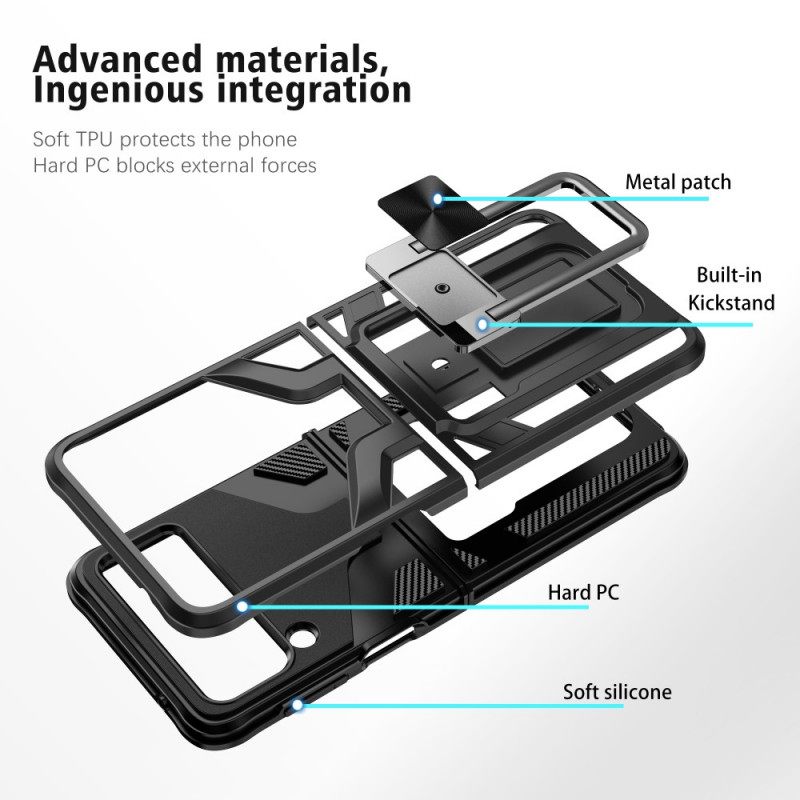 Θήκη Samsung Galaxy Z Flip 3 5G Θήκη Flip Δαχτυλίδι Premium