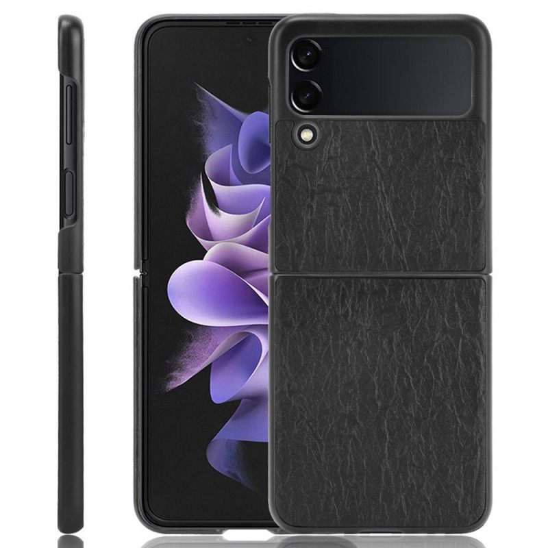 Θήκη Samsung Galaxy Z Flip 3 5G Θήκη Flip Δερμάτινο Εφέ Σχεδιαστή