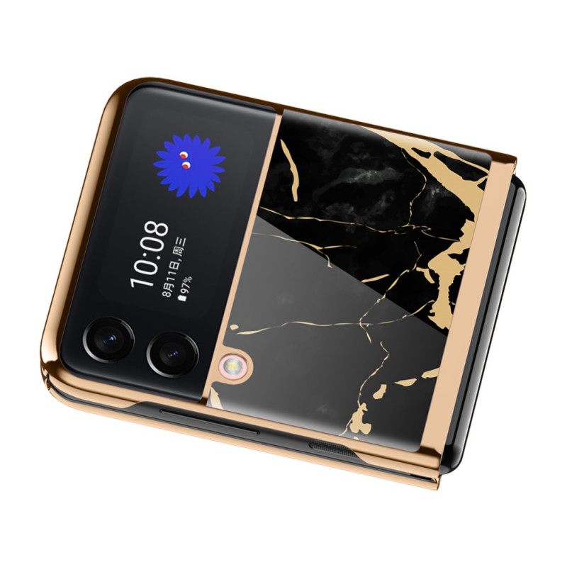 Θήκη Samsung Galaxy Z Flip 3 5G Θήκη Flip Μαρμάρινο Στυλ