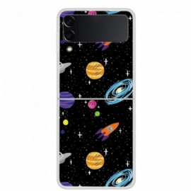 Θήκη Samsung Galaxy Z Flip 3 5G Θήκη Flip Πλανήτης Γαλαξίας
