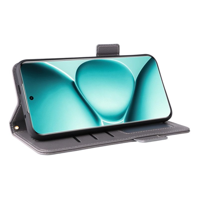 Δερματινη Θηκη Xiaomi Redmi Note 15 Pro Plus 5g Δέρμα Λίτσι Με Λουρί