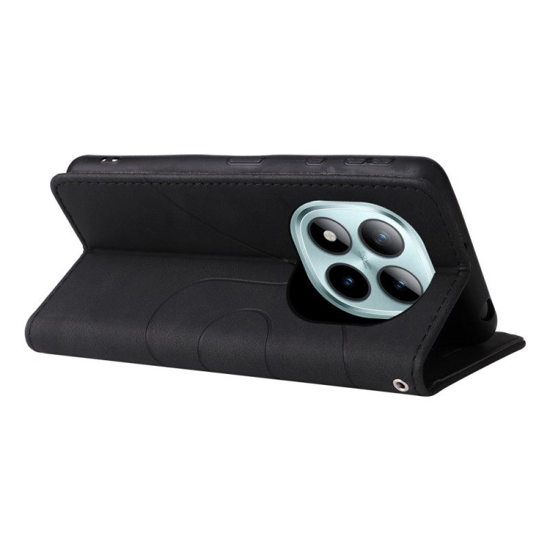 Δερματινη Θηκη Xiaomi Redmi Note 15 Pro Plus 5g Δίχρωμο Κυματιστό