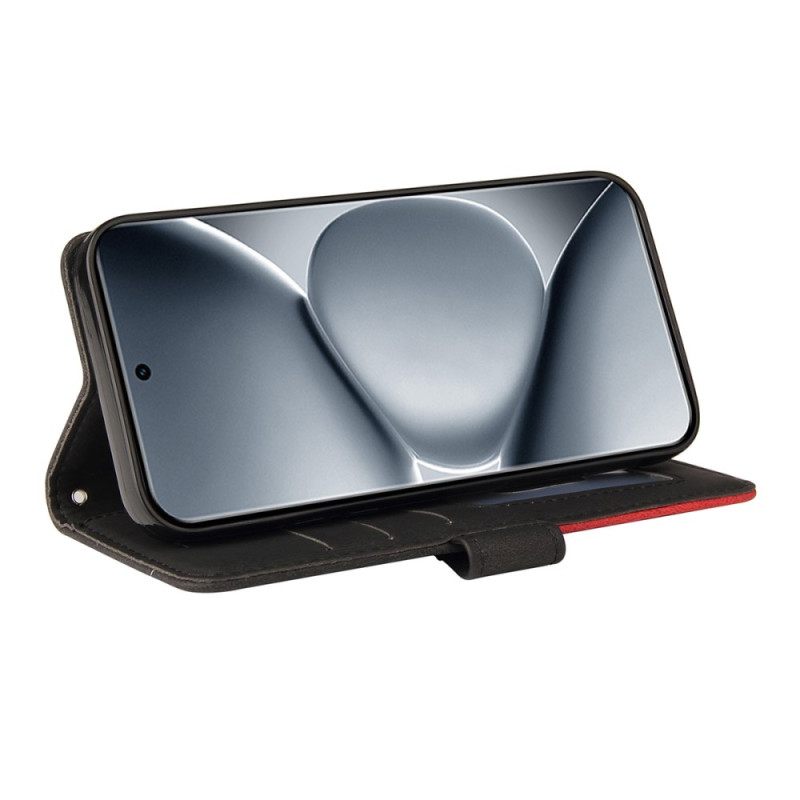 Δερματινη Θηκη Xiaomi Redmi Note 15 Pro Plus 5g Δίχρωμο Κυματιστό