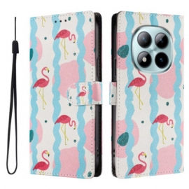 Δερματινη Θηκη Xiaomi Redmi Note 15 Pro Plus 5g Φλαμίνγκο