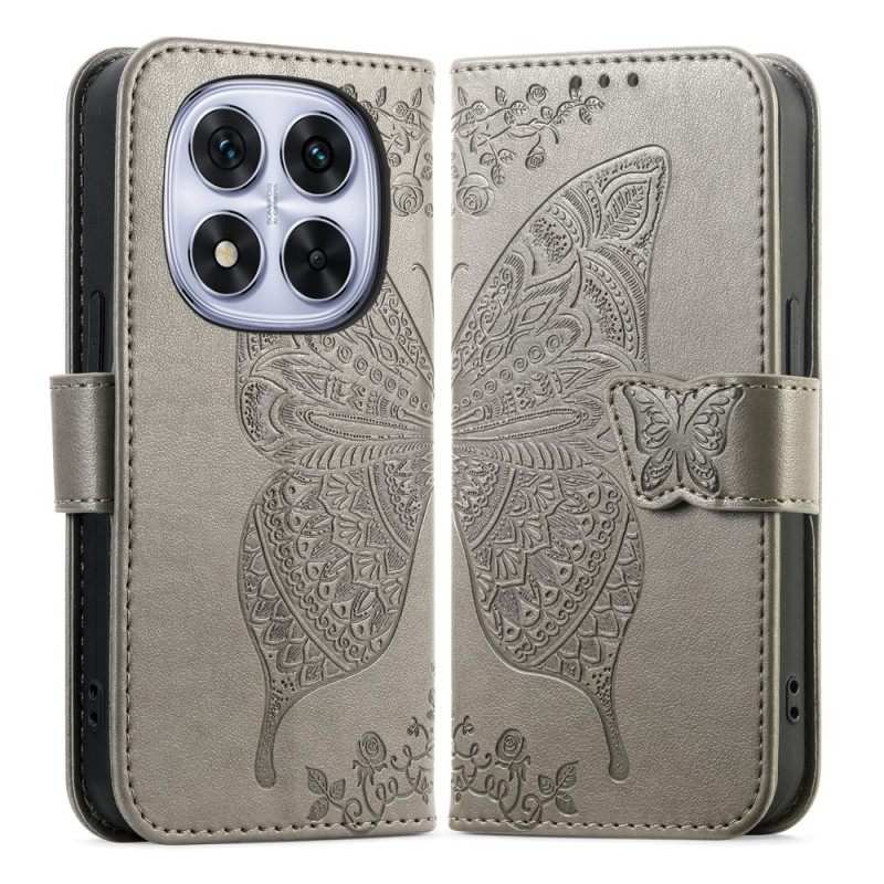 Δερματινη Θηκη Xiaomi Redmi Note 15 Pro Plus 5g Γραφική Πεταλούδα Σιλικόνης