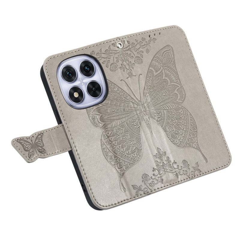 Δερματινη Θηκη Xiaomi Redmi Note 15 Pro Plus 5g Γραφική Πεταλούδα Σιλικόνης