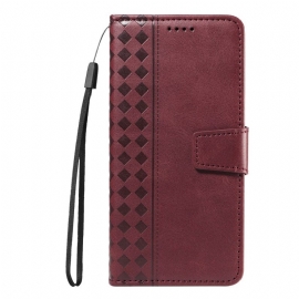 Δερματινη Θηκη Xiaomi Redmi Note 15 Pro Plus 5g Καρό Περίγραμμα