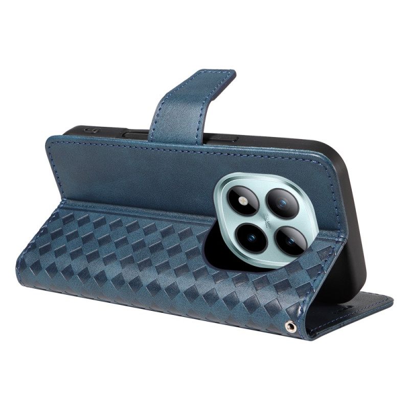 Δερματινη Θηκη Xiaomi Redmi Note 15 Pro Plus 5g Καρό Περίγραμμα