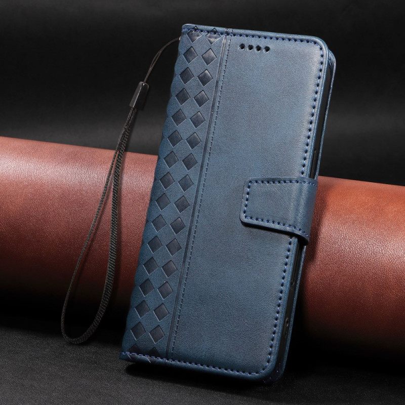 Δερματινη Θηκη Xiaomi Redmi Note 15 Pro Plus 5g Καρό Περίγραμμα