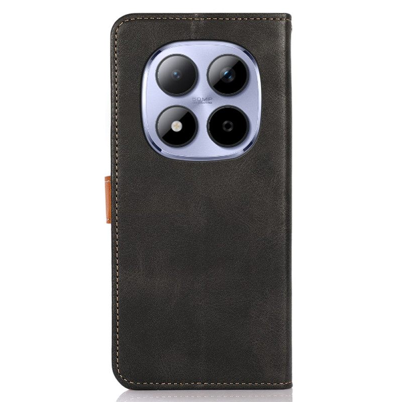 Δερματινη Θηκη Xiaomi Redmi Note 15 Pro Plus 5g Khazneh Χρυσό Κούμπωμα