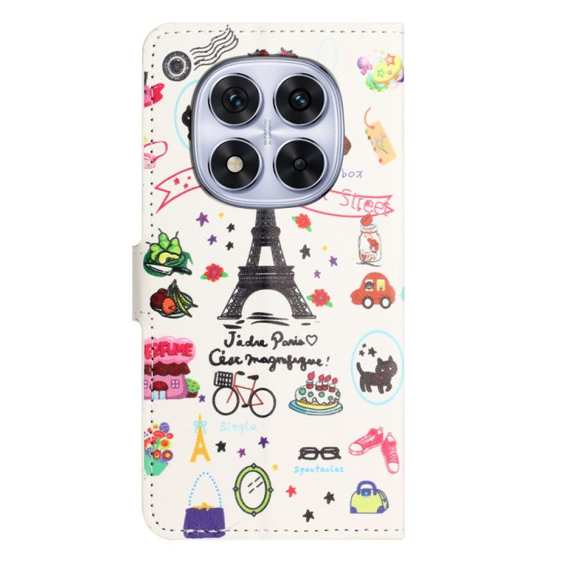 Δερματινη Θηκη Xiaomi Redmi Note 15 Pro Plus 5g Λατρεύω Το Παρίσι