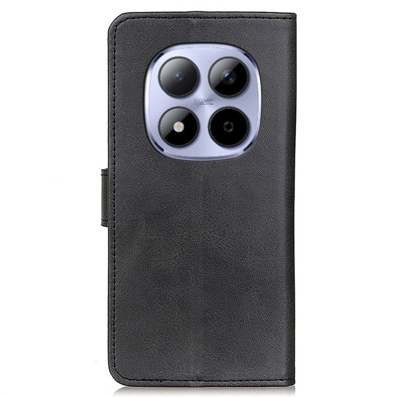 Δερματινη Θηκη Xiaomi Redmi Note 15 Pro Plus 5g Ματ Τεχνητό Δέρμα Σιλικόνης