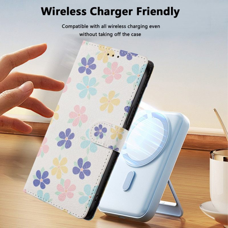 Δερματινη Θηκη Xiaomi Redmi Note 15 Pro Plus 5g Μικρά Λουλούδια