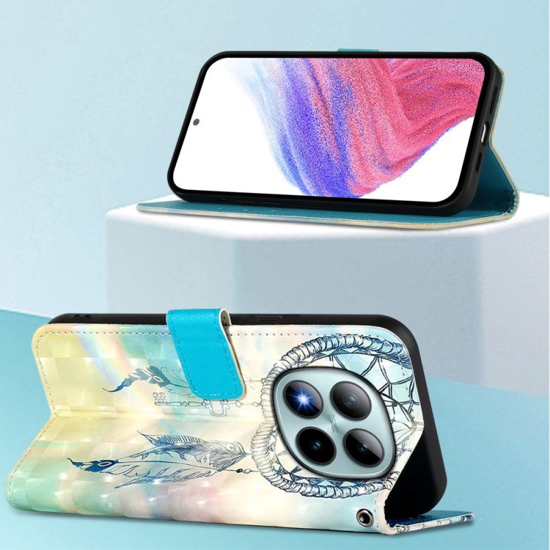 Δερματινη Θηκη Xiaomi Redmi Note 15 Pro Plus 5g Ονειροπαγίδα Με Ακουαρέλα Σιλικόνης