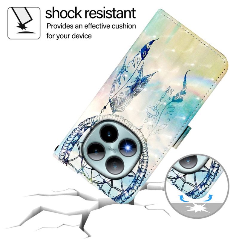 Δερματινη Θηκη Xiaomi Redmi Note 15 Pro Plus 5g Ονειροπαγίδα Με Ακουαρέλα Σιλικόνης