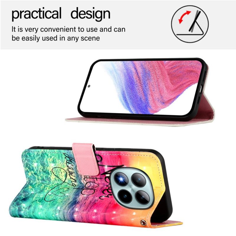 Δερματινη Θηκη Xiaomi Redmi Note 15 Pro Plus 5g Ποτέ Μην Σταματάς Να Ονειρεύεσαι