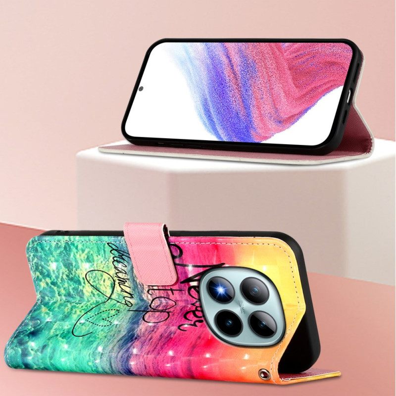 Δερματινη Θηκη Xiaomi Redmi Note 15 Pro Plus 5g Ποτέ Μην Σταματάς Να Ονειρεύεσαι