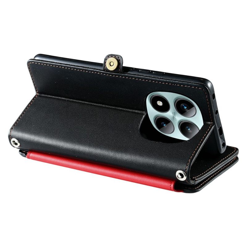 Δερματινη Θηκη Xiaomi Redmi Note 15 Pro Plus 5g Premium Design Σιλικόνης