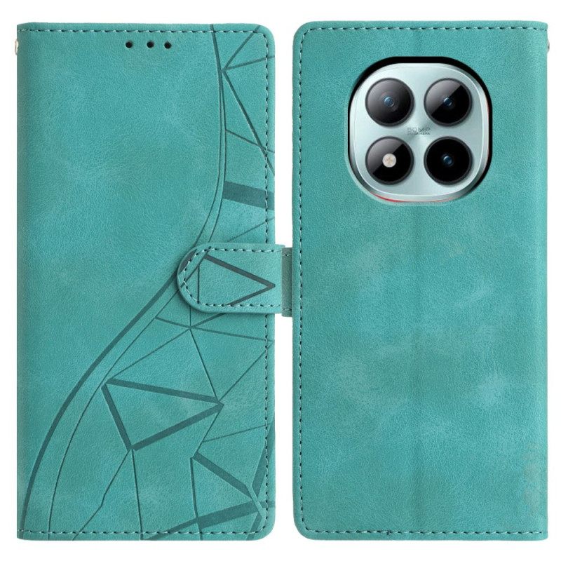 Δερματινη Θηκη Xiaomi Redmi Note 15 Pro Plus 5g Τριγωνικό Σχέδιο