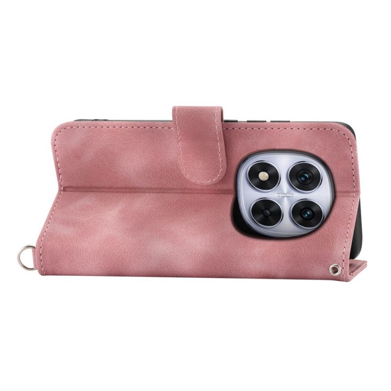 Θηκη Κινητου Xiaomi Redmi Note 15 Pro Plus 5g Λουλουδάτο Σχέδιο Με Λουρί Ώμου Και Λουρί