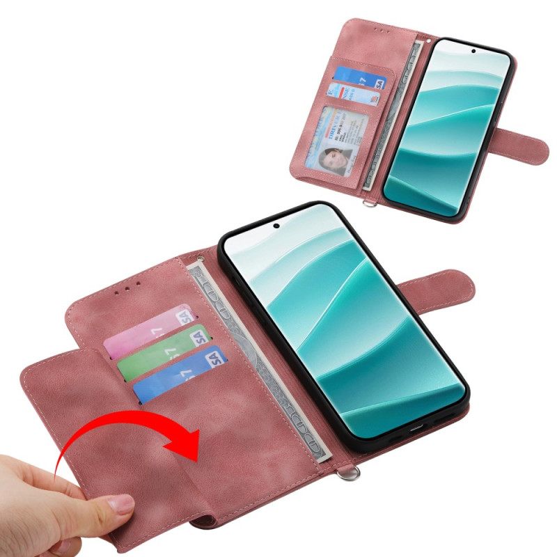 Θηκη Κινητου Xiaomi Redmi Note 15 Pro Plus 5g Λουλουδάτο Σχέδιο Με Λουρί Ώμου Και Λουρί