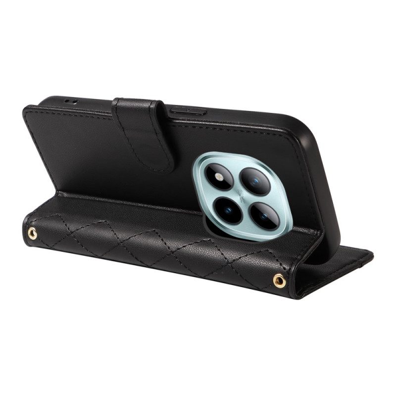 Θηκη Κινητου Xiaomi Redmi Note 15 Pro Plus 5g Θήκες Κινητών Καπιτονέ Με Λουράκι Και Λουράκι Ώμου