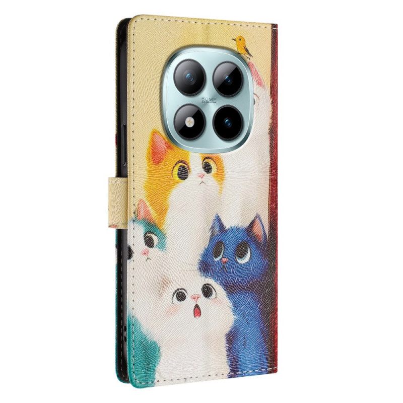 Θηκη Κινητου Xiaomi Redmi Note 15 Pro Plus 5g Θήκες Κινητών Πολύχρωμες Γάτες