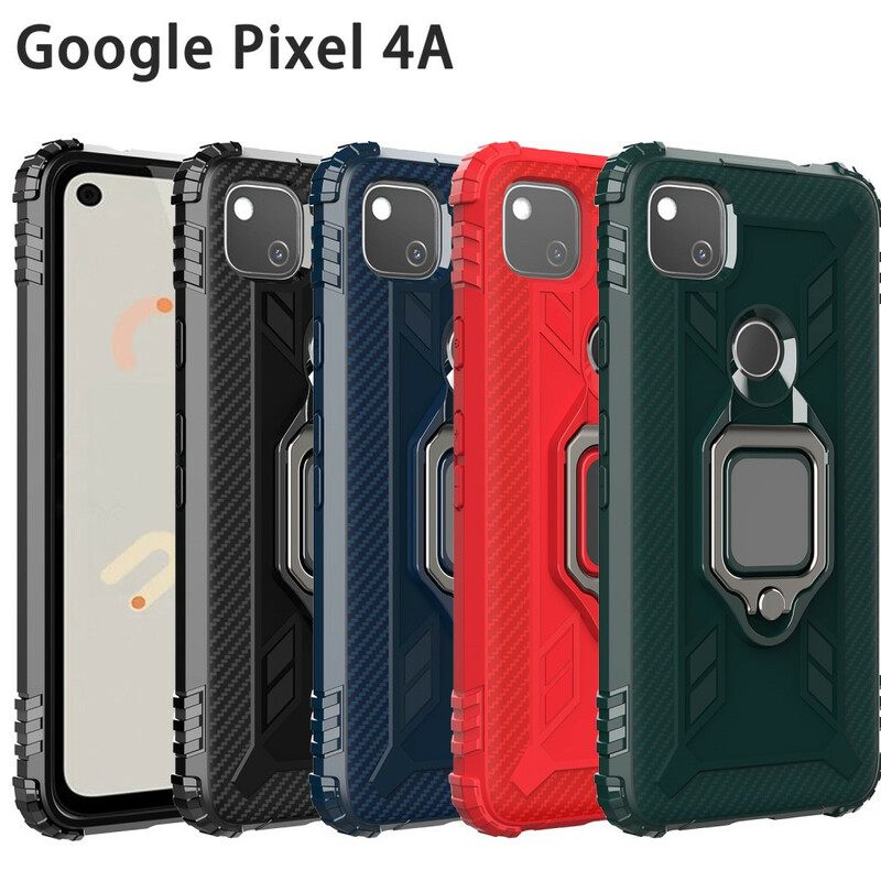 Θήκη Google Pixel 4a Δαχτυλίδι Και Ανθρακονήματα