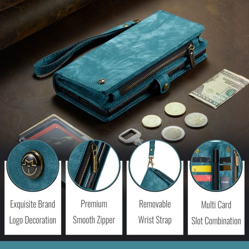 Δερματινη Θηκη Samsung Galaxy Z Fold 7 Αποσπώμενο Πορτοφόλι Caseme