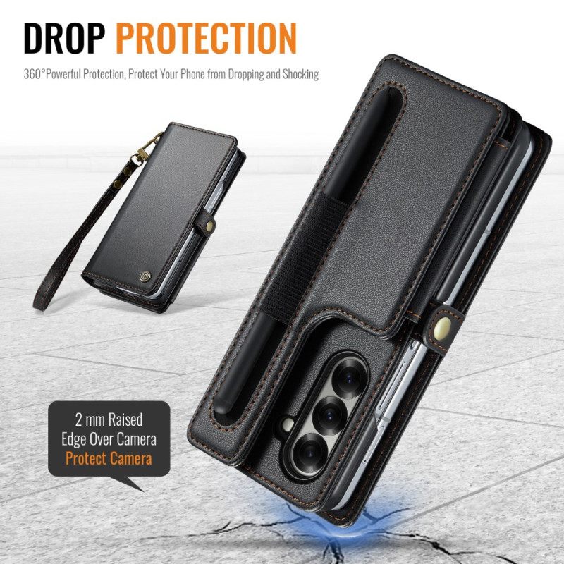 Δερματινη Θηκη Samsung Galaxy Z Fold 7 Caseme Σιλικόνης