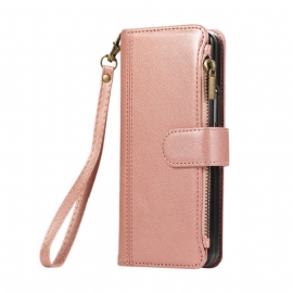 Δερματινη Θηκη Samsung Galaxy Z Fold 7 Πορτοφόλι Με Λουρί Σιλικόνης