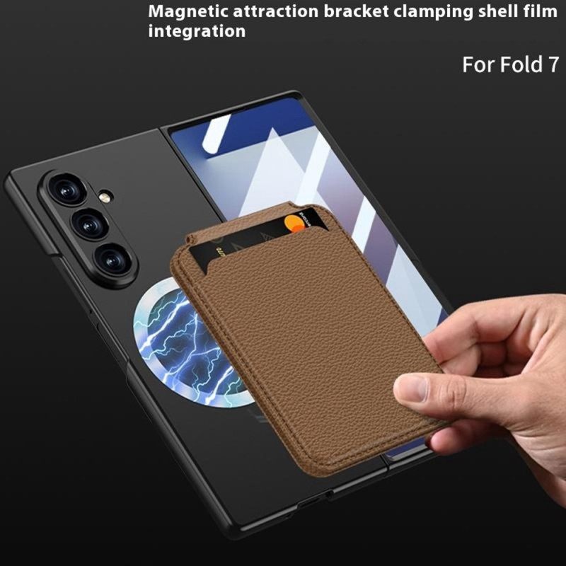 Κάλυμμα Samsung Galaxy Z Fold 7 Αποσπώμενη Θήκη Καρτών Και Ενσωματωμένη Βάση