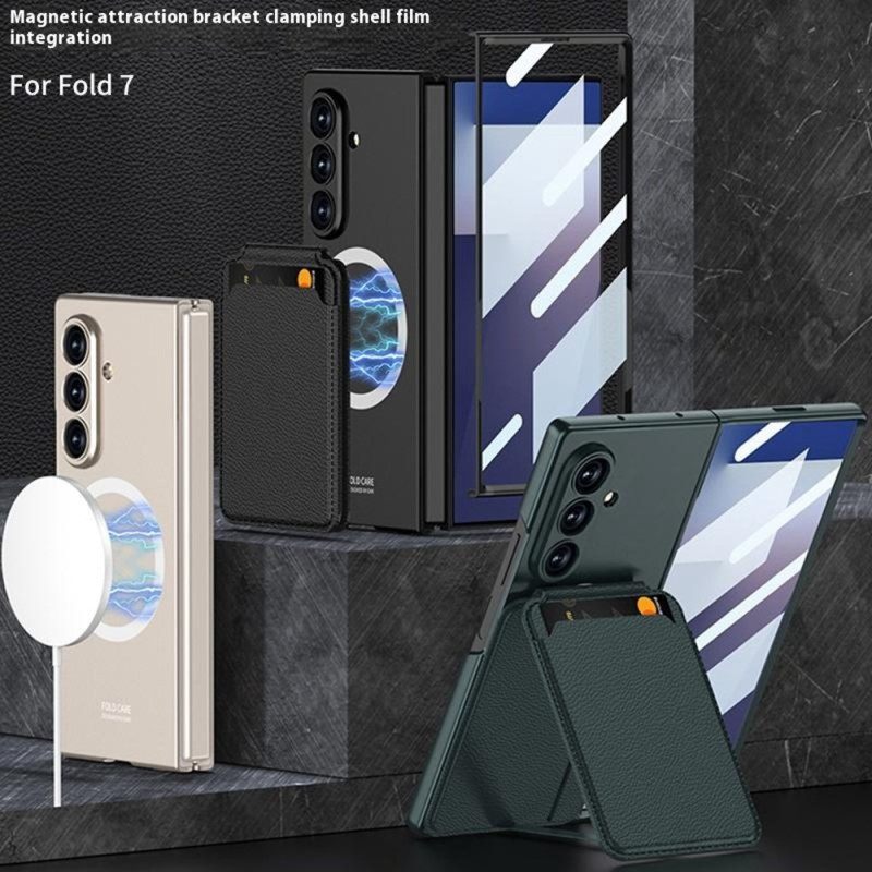 Κάλυμμα Samsung Galaxy Z Fold 7 Αποσπώμενη Θήκη Καρτών Και Ενσωματωμένη Βάση