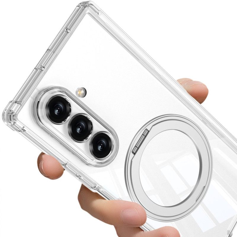 Κάλυμμα Samsung Galaxy Z Fold 7 Διαφανής Μαγνητικός Μεντεσές Με Βάση