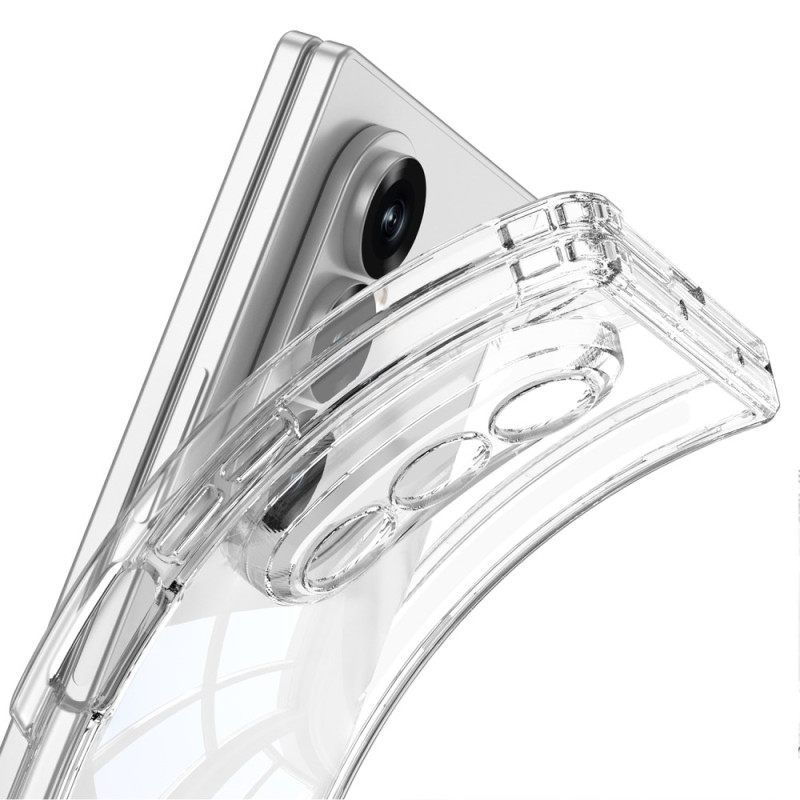 Κάλυμμα Samsung Galaxy Z Fold 7 Διαφανής Μαγνητικός Μεντεσές Με Βάση