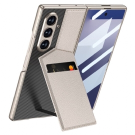 Κάλυμμα Samsung Galaxy Z Fold 7 Ενσωματωμένη Θήκη Καρτών Σιλικόνης