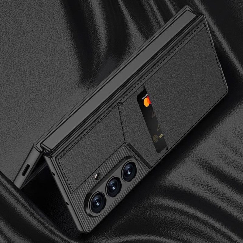 Κάλυμμα Samsung Galaxy Z Fold 7 Ενσωματωμένη Θήκη Καρτών Σιλικόνης