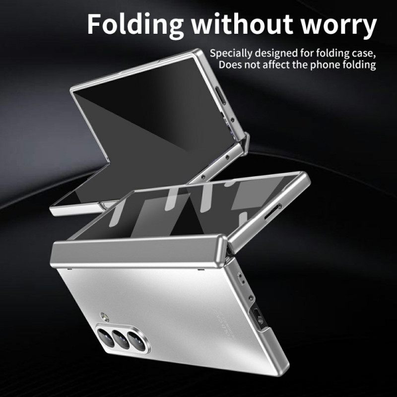 Κάλυμμα Samsung Galaxy Z Fold 7 Μεταλλικό Εφέ Με Προστατευτικό Οθόνης