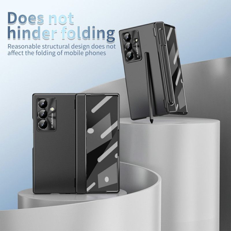 Κάλυμμα Samsung Galaxy Z Fold 7 Προστατευτικό Οθόνης Από Σκληρυμένο Γυαλί Και Βάση Γραφίδας