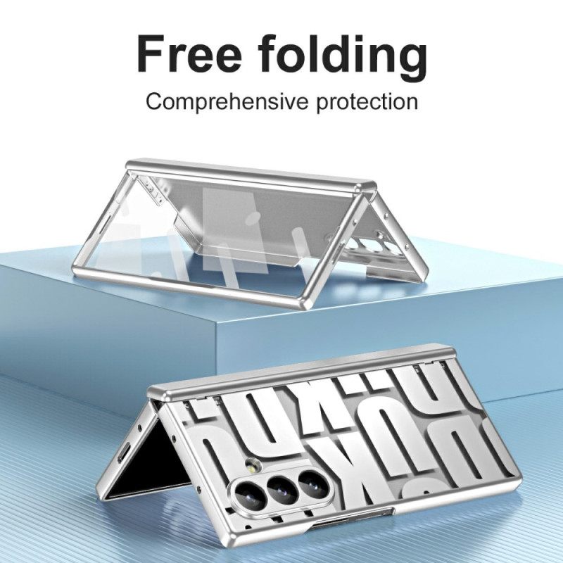 Κάλυμμα Samsung Galaxy Z Fold 7 Σχέδιο Γράμματος Με Προστατευτικό Οθόνης Από Σκληρυμένο Γυαλί