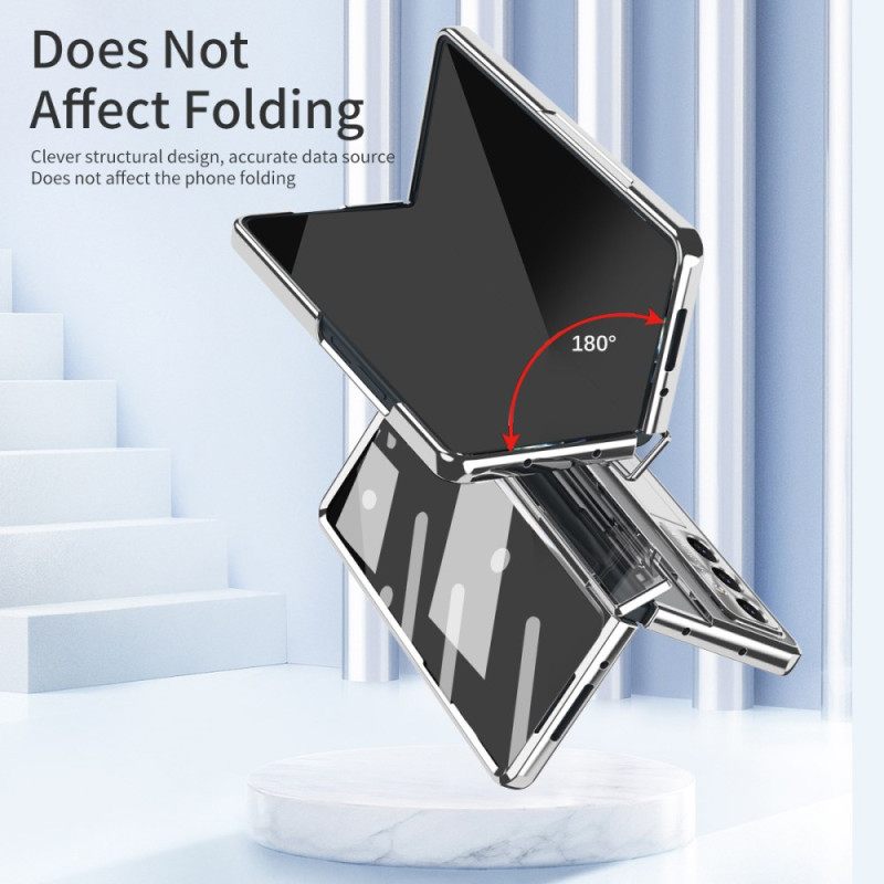 Κάλυμμα Samsung Galaxy Z Fold 7 Συμβατή Με Magsafe Με Βάση Και Προστατευτικό Οθόνης Σιλικόνης