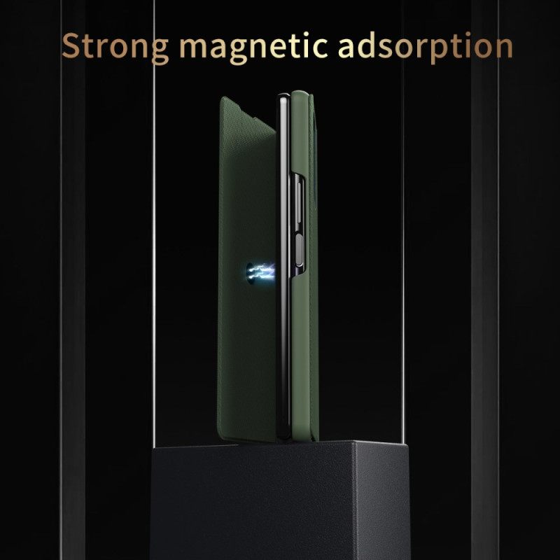 Κάλυμμα Samsung Galaxy Z Fold 7 Θήκες Κινητών Δερμάτινο Εφέ Με Ενσωματωμένη Βάση