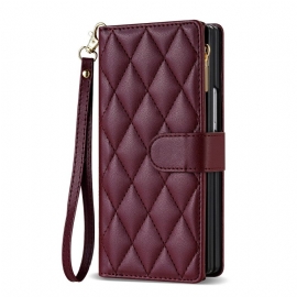 Θηκη Κινητου Samsung Galaxy Z Fold 7 Θήκες Κινητών Επενδυμένο Με Λουράκι Ώμου Και Κορδόνι